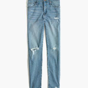 Madewell 9" High Rise Skinny Ontario Wash, Rip Hem